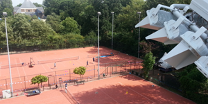 LED lighting sport | tennis outdoor view from above