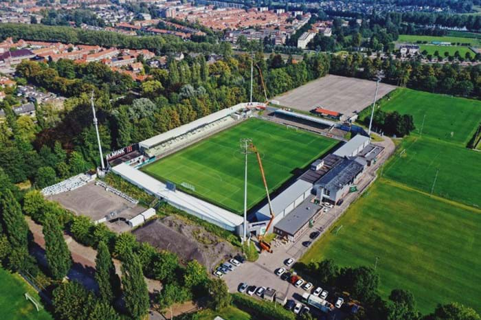 Led lighting sport | football top view FC Dordrecht