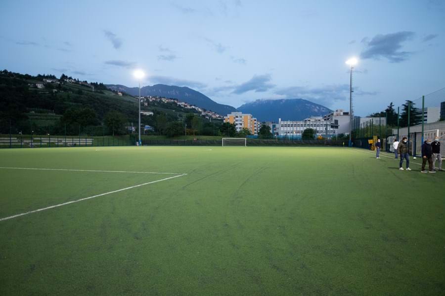 Led lighting sport | football centerfield Trento