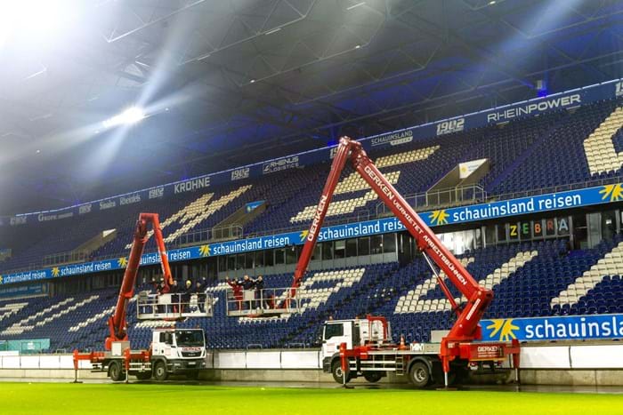 Led lighting sport | football stadium MSV Duisburg installation