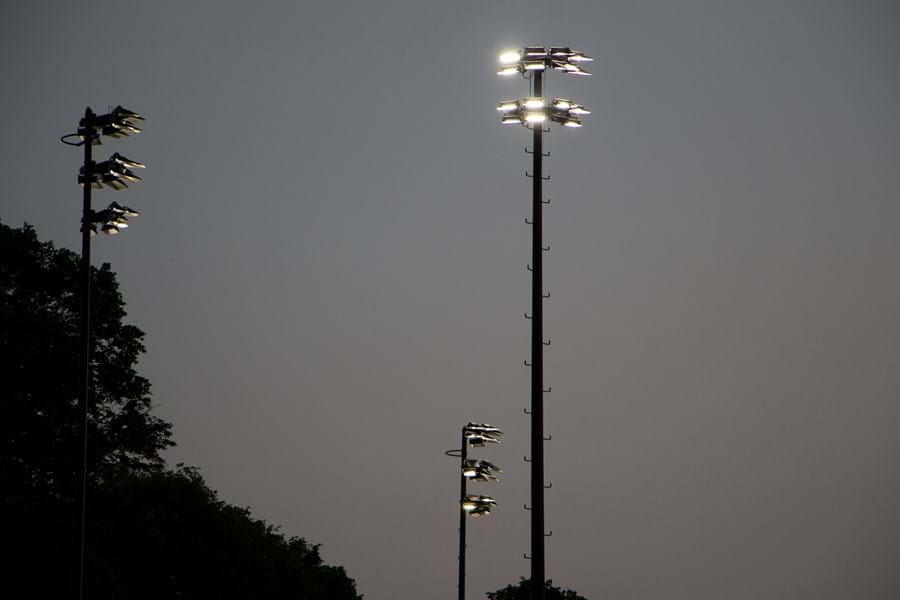 LED lighting sport | hockey three light posts HC Bloemendaal